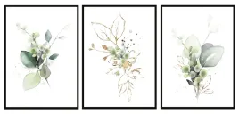 obraz-plakaty-w-ramie-53x73cm-tryptyk-komplet-3-obrazow-rosliny-kwiaty-p820
