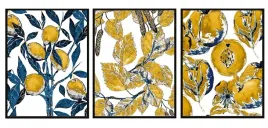 obraz-plakat-w-ramie-53x73cm-tryptyk-komplet-3-obrazow-jesien-liscie-p1889