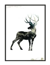 obraz-plakat-w-ramie-53x73-cm-jelen-p1440