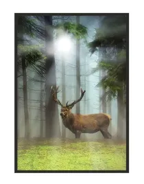 obraz-plakat-w-ramie-33x43-cm-jelen-p1511