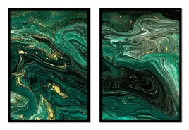 obraz-plakaty-w-ramie-53x73cm-dyptyk-komplet-2obrazow-marmur-abstrakt-p1941