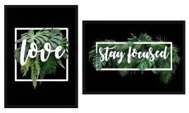 obraz-plakaty-w-ramie-53x73cm-dyptyk-komplet-2-obrazow-liscie-love-p729