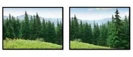 obraz-plakaty-w-ramie-53x73cm-dyptyk-komplet-2obrazow-gory-las-polana-p1012