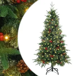sztuczna-choinka-z-zawiasami-z-podstawa-zielony-120-cm-pe-i-pvc