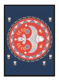 obraz-plakat-w-ramie-33x43-cm-jaskolka-bajka-pd299