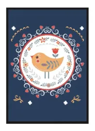 obraz-plakat-w-ramie-33x43-cm-ptak-bajka-pd294