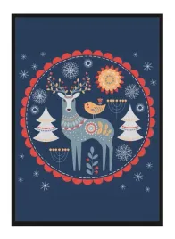 obraz-plakat-w-ramie-33x43-cm-jelen-bajka-pd296