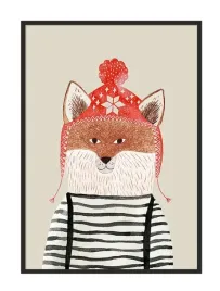 obraz-plakat-w-ramie-33x43-cm-lisek-pd265