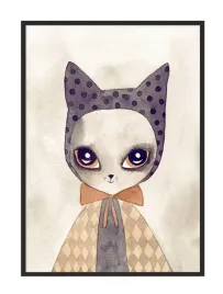 obraz-plakat-w-ramie-33x43-cm-kotek-pd267