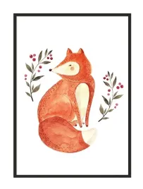 obraz-plakat-w-ramie-33x43-cm-lisek-pd266