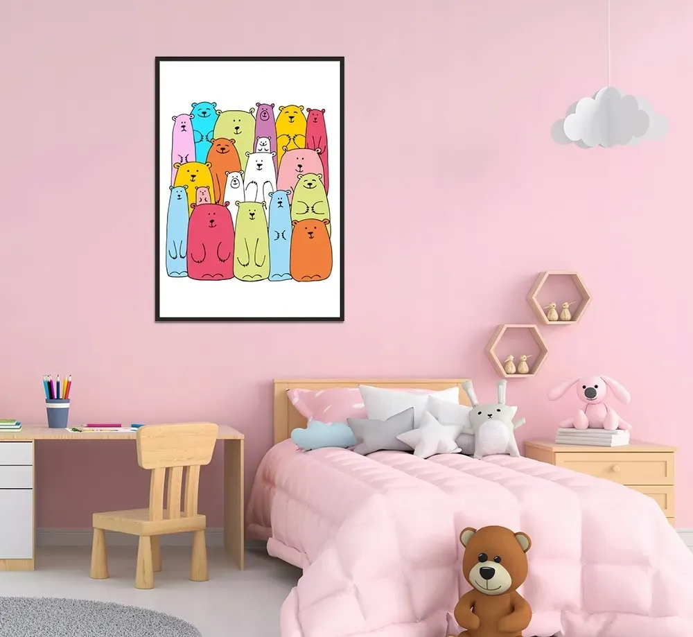 obraz-plakat-w-ramie-33x43-cm-misie-p142
