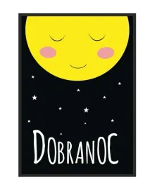 obraz-plakat-w-ramie-33x43-cm-dobranoc-p104