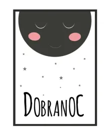 obraz-plakat-w-ramie-33x43-cm-dobranoc-pd105
