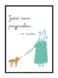 obraz-plakat-w-ramie-33x43-cm-przyjaciel-pd029