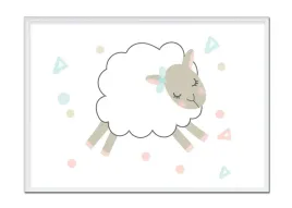 obraz-plakat-w-ramie-33x43-cm-owca-pd204