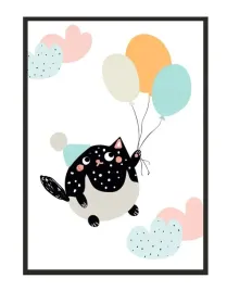 obraz-plakat-w-ramie-33x43-cm-kot-pd222