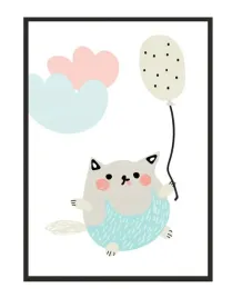 obraz-plakat-w-ramie-33x43-cm-kot-pd218