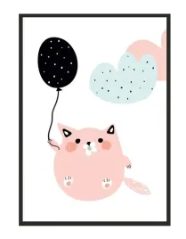 obraz-plakat-w-ramie-33x43-cm-kot-pd217