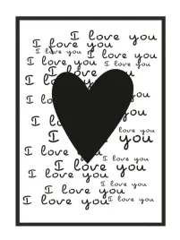 obraz-plakat-w-ramie-33x43-cm-serce-walentynki-pd003