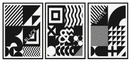 obraz-plakaty-w-ramie-53x73cm-tryptyk-komplet-3-obrazow-black-white-p917