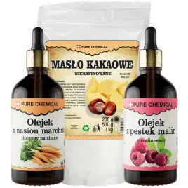 zdrowe-opalanie-olej-z-malin-100ml-olej-z-marchwii-100ml-maslo-kakaowe-200g