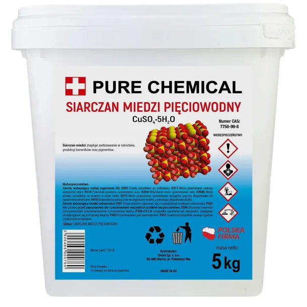 SIARCZAN MIEDZI PIĘCIOWODNY CUSO4 CZYSTY BEZ DODATKÓW 5kg