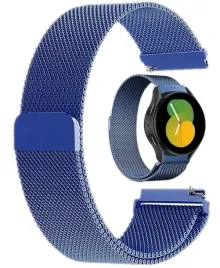 niebieski-stalowy-pasek-magnetyczny-mesh-opaska-20mm-do-zegarkow-42mm