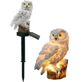 lampa-led-solarna-wbijana-biala-sowa-ozdobna