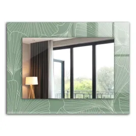 lustro-premium-z-szklana-ozdobna-rama-z-nadrukiem-liscie-milorzebu-80x60-cm