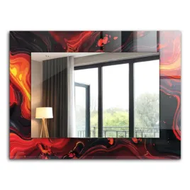 ozdobne-lustro-na-sciane-prostokatny-ksztalt-abstrakcyjna-lawa-xxl-80x60-cm