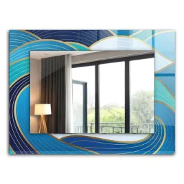ozdobne-lustro-na-sciane-prostokatny-ksztalt-fale-wzory-niebieski-80x60-cm