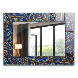 ozdobne-lustro-do-salonu-kuchni-lazienki-niebieska-mandala-kropkowana-80x60