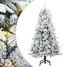 sztuczna-choinka-z-zawiasami-z-podstawa-bialy-150-cm-pe-i-pvc