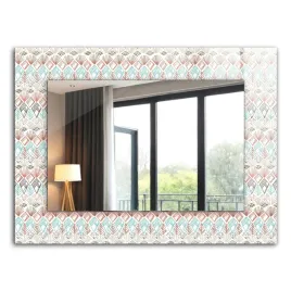 dekoracyjne-lustro-scienne-nadruk-dekor-kolorowy-wzor-geometryczny-80x60-cm