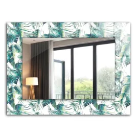 scienne-lustro-z-rama-ze-szkla-hartowanego-zielone-liscie-tropikalne-80x60