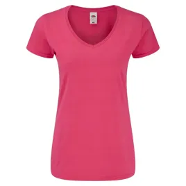koszulka-damska-iconic-v-neck-fuchsia-r-2xl