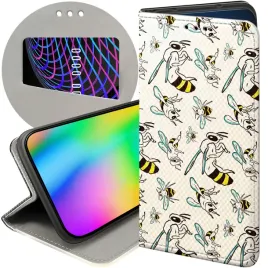 etui-z-klapka-do-motorola-edge-50-pro-wzory-owady-motyle-pszczolki-futeral