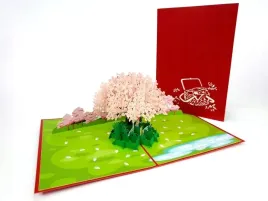 rozowe-drzewo-kwitnacej-wisni-kartka-3d-piknik-rodzina-prezent-urodziny-wow