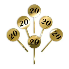 pikery-akrylowe-cyfra-20-urodziny-zloty-lustrzany-6-szt