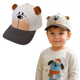 czapka-chlopieca-bejsbolowka-46-50-z-daszkiem-bawelna-regulowana-mis-szara