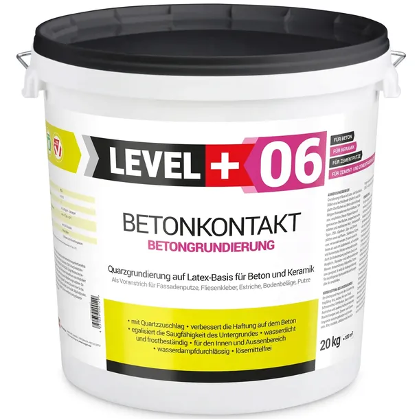 Grunt Betonkontakt 20kg Pod Tynki Level+06