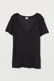 bluzka-cienki-t-shirt-dzersejowy-top-handm-r-xs