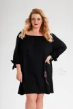 tunika-oversize-sukienka-czarna-plus-size-stan-nowy
