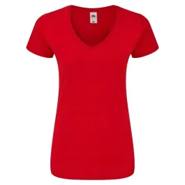 koszulka-damska-iconic-v-neck-czerwony-r-2xl