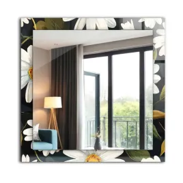 kwadratowe-lustro-z-nadrukiem-na-szkle-60-cm-x-60-cm-biale-stokrotki-liscie