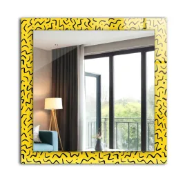 lustro-kwadratowe-wiszace-na-sciane-60-cm-x-60-cm-zolty-wzor-abstrakcyjny