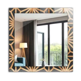 lustro-ze-szklana-rama-i-grafika-60-cm-x-60-cm-drewniany-geometryczny-wzor