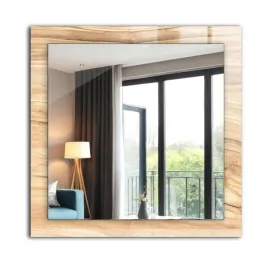 dekoracyjne-lustro-na-sciane-nadruk-dekor-60x60-cm-drewno-sloje-tekstura