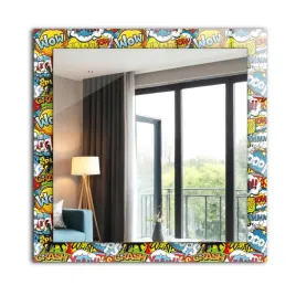 lustro-kwadratowe-wiszace-na-sciane-60-cm-x-60-cm-kolorowe-komiksowe-dymki