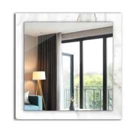 dekoracyjne-lustro-na-sciane-nadruk-dekor-60-cm-x-60-cm-bialy-marmur-wzor